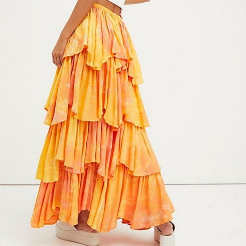 Washed Ashore Free People Maxi Skirt - Picture 2 of 4